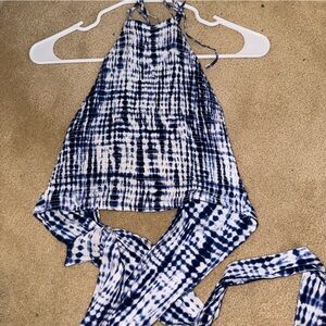 Garage Wrap Open Back Halter Top